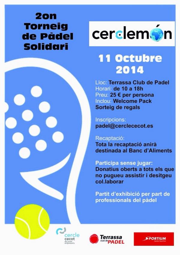 2º Torneig de Padel Cerclemon <a href="/cerclececot/">Cercle Cecot</a> @terrassapadel <a href="/sportium/">Sportium</a> @HnosCant <a href="/santi_sanchez_/">Santi Sanchez</a> vine colabora i juga