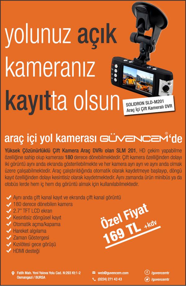 Yolunuz Açık Kameranız Kayıtta Olsun
goo.gl/KZXfdF