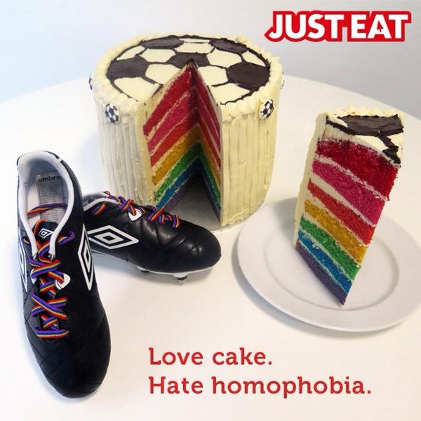 JustEatUK's tweet image. Stand united and give homophobia the boot. #RainbowLaces