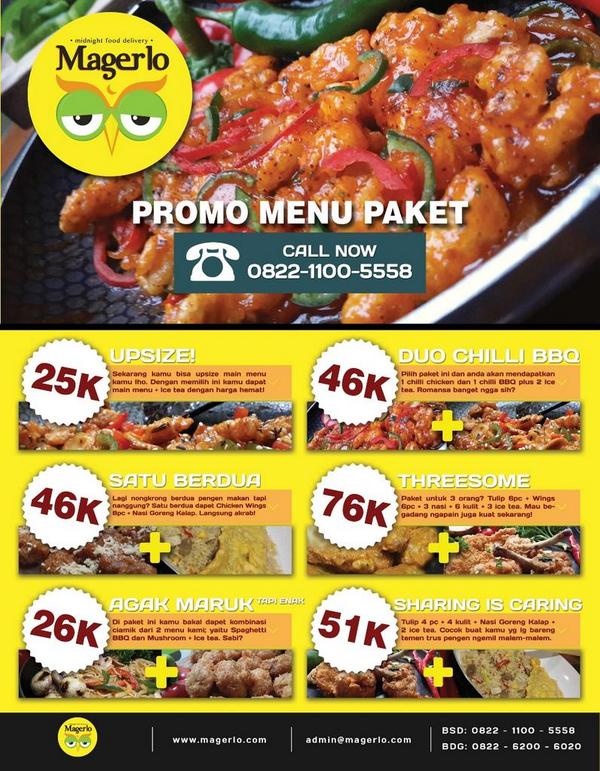 Magerlo ngeluarin paket nih!!! Bandung dan BSD tinggal telefon aja ya kalo kurang jelas :)) cekidot!