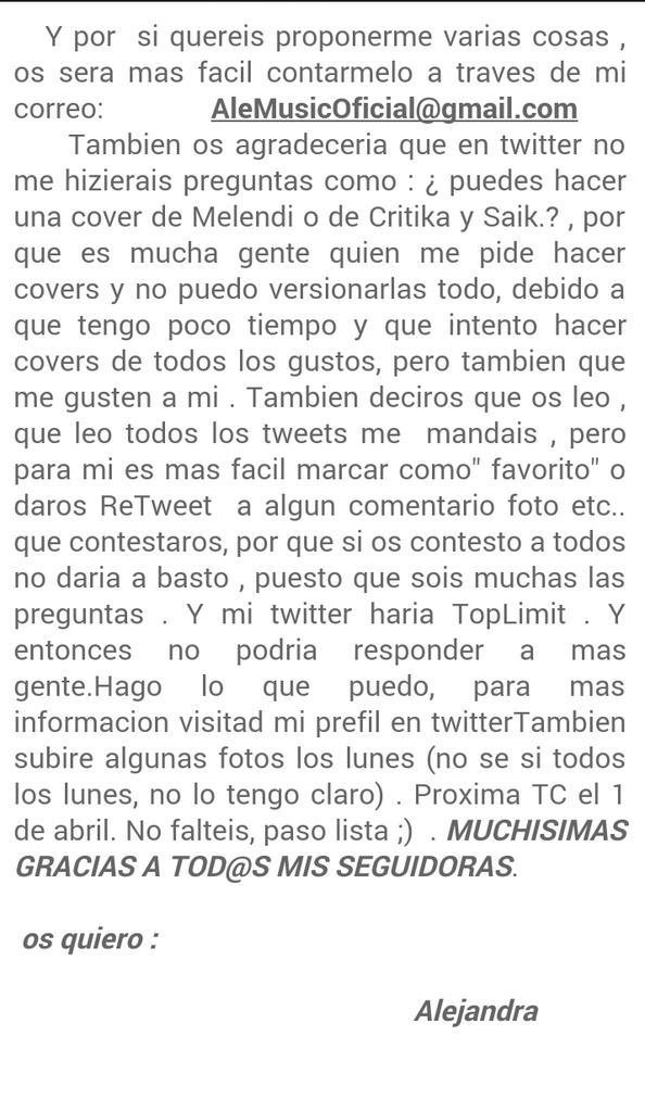 CFAleMusic's tweet photo. @AleMusicOficial informandome de nuevas noticias @CF_Alemusic http://t.co/6MjdACiXmm