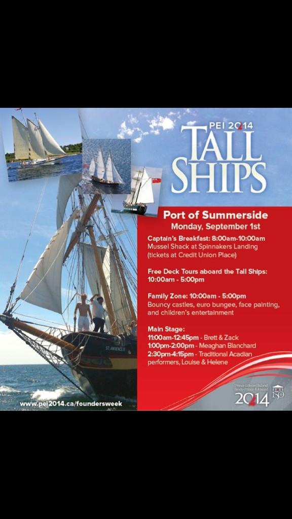 PEI2014's tweet photo. Celebrate Founders Week 2014 with us tomorrow in Summerside! With @ExploreSside @CUPEvents http://t.co/UITh8NJ99b