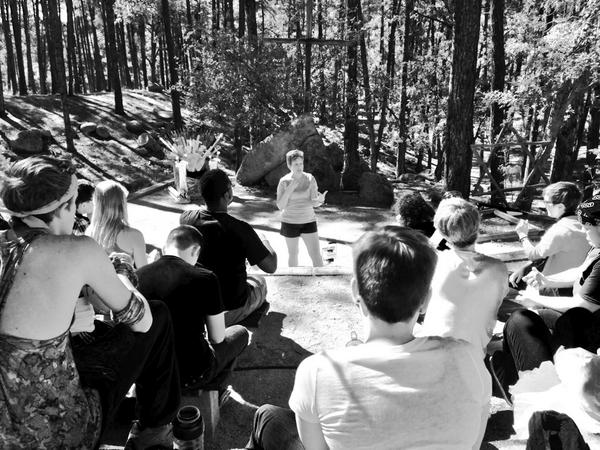 LawrenceFromPhx's tweet photo. Thanks @katiehobbs for teaching a session on #AZ politics for the @1n10 #OutCamp &amp; for walking the walk as a leader! http://t.co/gMx4yObLKu