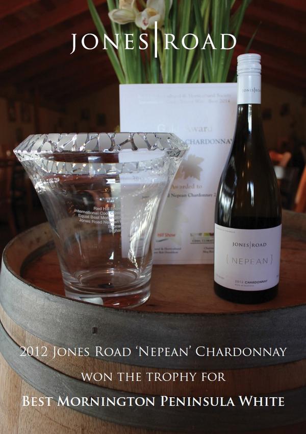 Congratulations to <a href="/robfrewer/">jones road</a> for winning the trophy for Best Mornington Peninsula White!