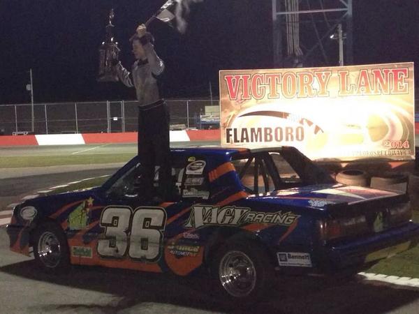 Hudson's first feature win!