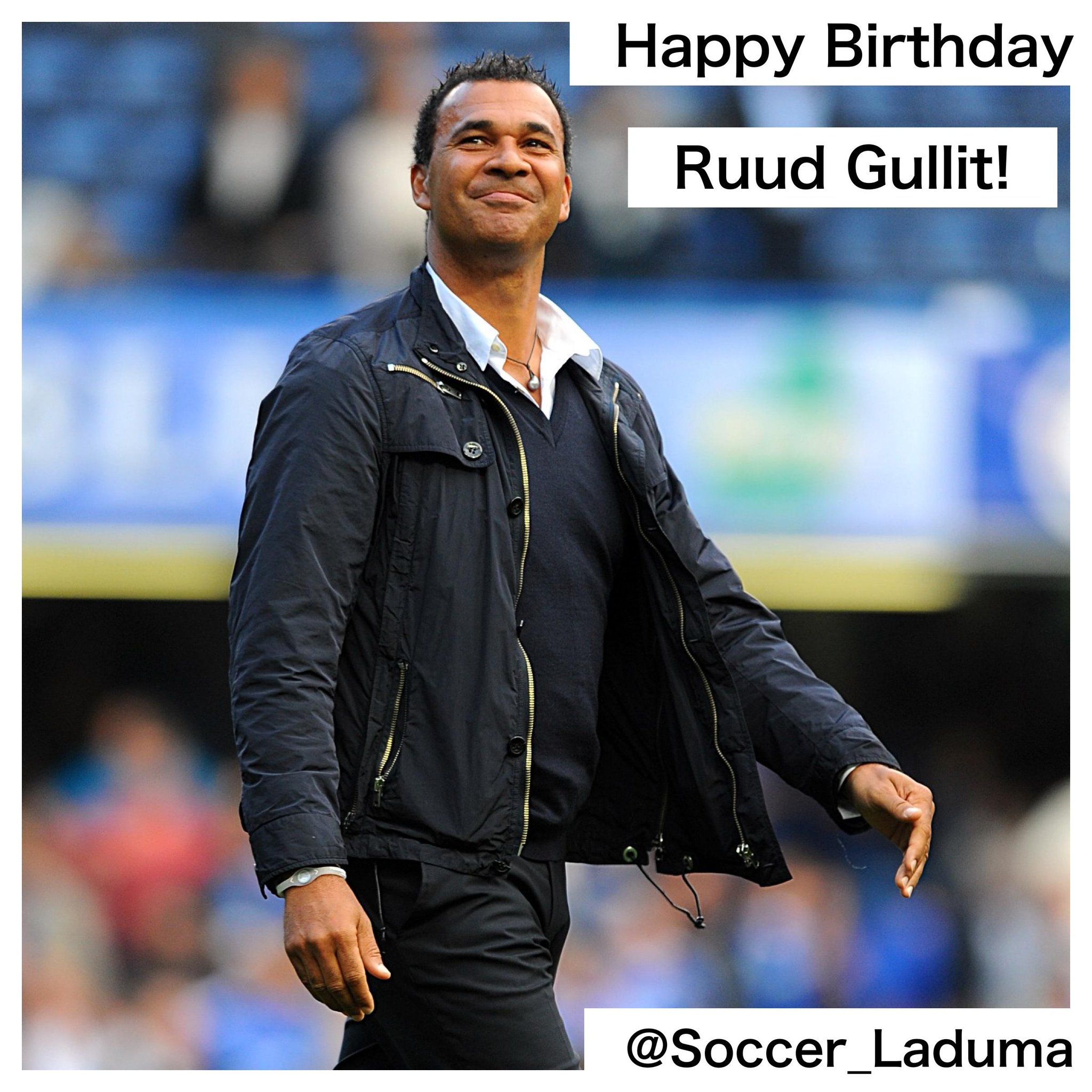 Today we say Happy Birthday to Dutch football legend Ruud Gullit! Have a great day! 