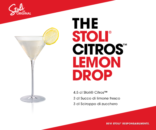 StoliVodkaITA's tweet photo. The Stoli® Citros™ Lemon Drop, un cocktail dolce e dissetante! #StoliOriginal http://t.co/kp4xfLvu5Q