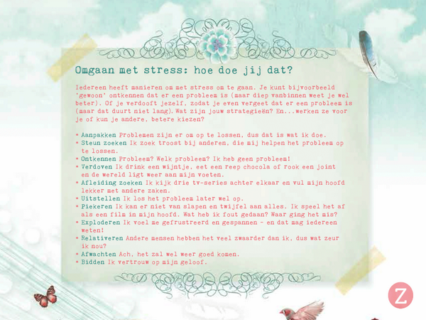MoodieZMagazine's tweet photo. School is weer gestart en je hebt gelijk veel huiswerk. Hoe ga jij om met #stress? Lees 8 antistress-tips in MoodieZ. http://t.co/b5Sb1X93jj