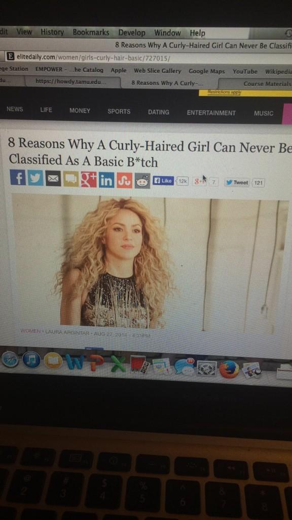 SammiLPatrick's tweet image. Just opened Summer's laptop and found this...Guess she's feeling insecure. #shebasic