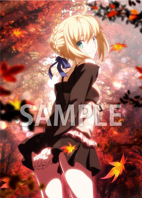 Fate Hollow Ataraxia 武内崇さんの特典イラスト カラー 公開 凛とセイバーの乳合わせ絵が描き直されててワラタｗ むにゅっと 春が大好きっ