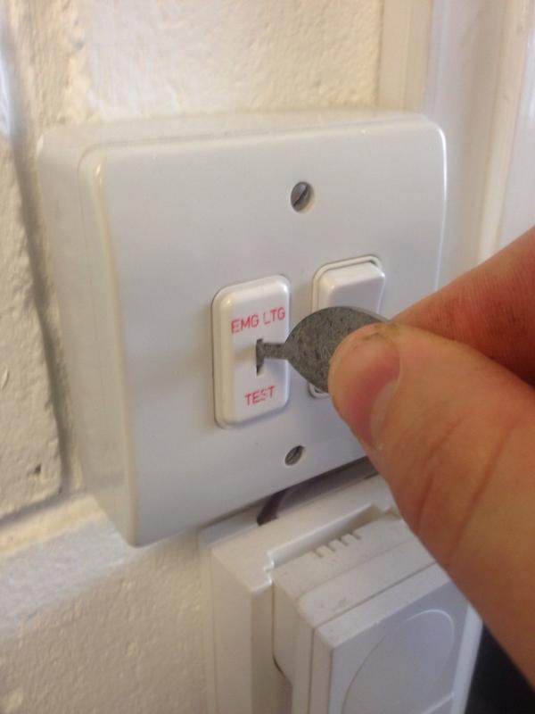 Emergency lighting testing in #saffronwalden #electrician