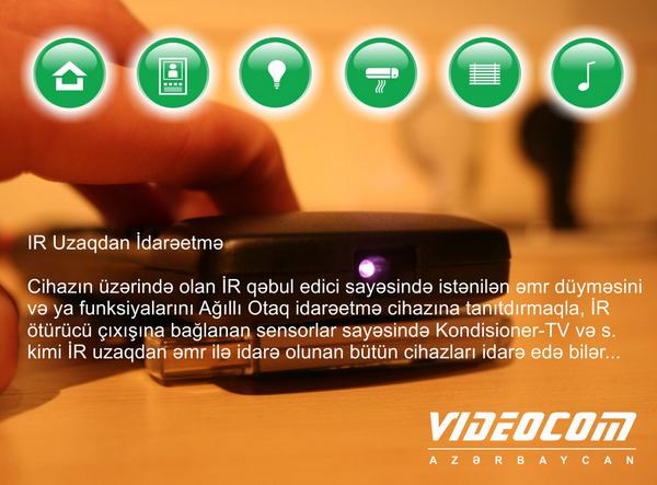 #İR #Uzaqdan #İdarəetmə... 
#agıllıev #smarthome #умныйдом #videocom #Azerbaycan #Bakı #Baku #Баку #nəzarət #RF