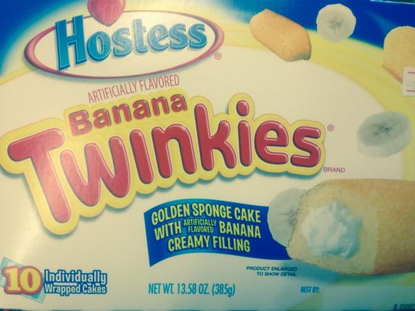 UckfieldAllsort's tweet photo. Have you tried banana twinkies??? http://t.co/NZVBwp5IgX