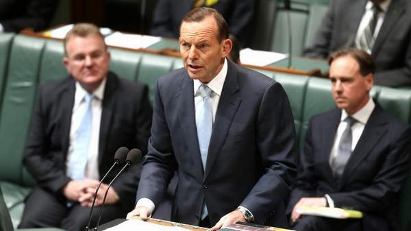 smh's tweet photo. Tony Abbott says Australia won't "stand by in the face of preventable genocide" in Iraq. http://t.co/IRiI6fGvk6 http://t.co/Q10nD3SSCh