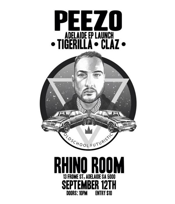 thebigk23's tweet photo. And @Peezoyew @tigerillamusic and #claz are playing @RhinoRoom1 on Sept. 12th see y'all Adelaidians there http://t.co/EygDot4e93