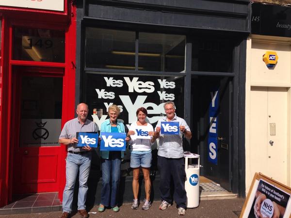 That's our shop opened at 147 North High St, Musselburgh for all your #IndyRef needs... :)
