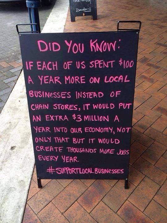 Devon_Hour's tweet photo. Said it before, and we'll keep saying it #supportlocalbusiness #shoplocal http://t.co/bKRmxQDMKI