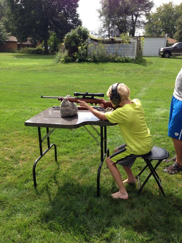 waidel5's tweet photo. Hey guys got to shoot a rifle so fun!!!! http://t.co/sA0j7LBSj8