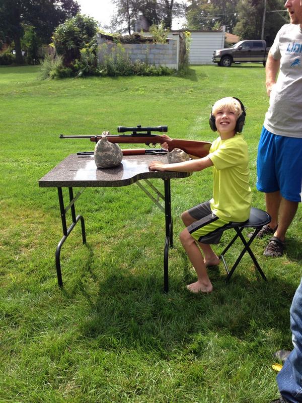 waidel5's tweet photo. Hey guys got to shoot a rifle so fun!!!! http://t.co/sA0j7LBSj8