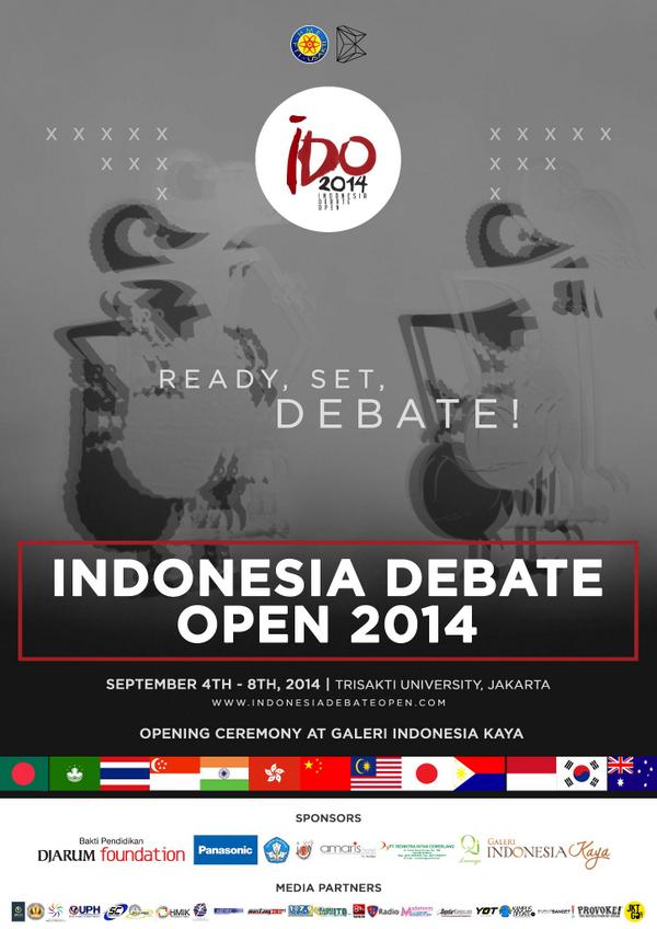 SeputarEvent's tweet photo. TODAY! Indonesia Debate Open 2014, lomba debat terbesar di Indonesia oleh HMTE Trisakti, 4-8 Sept'14 @IndoDebateOpen http://t.co/QYDiXujTwN