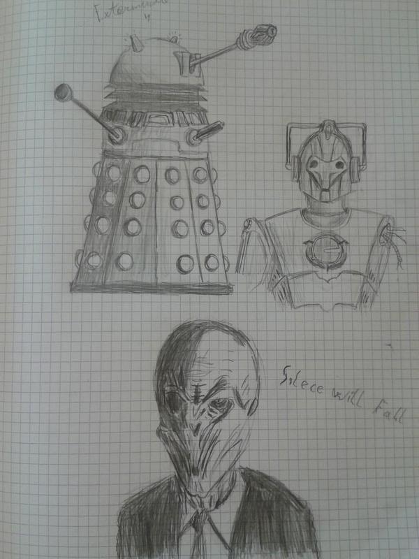 0sdias's tweet photo. Quelques petits dessins de cette année :) @bbcdoctorwho #DrawInClass http://t.co/mVAdROHG1d