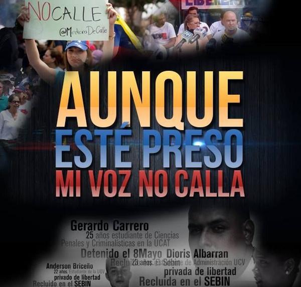 UnionStaMonica's tweet photo. @GerardoCarrero7 preso por pensar diferente @InfoVzlaNet @lavimilano_ @UnionSanPedro @unionchacao http://t.co/yz3KC6dlsh