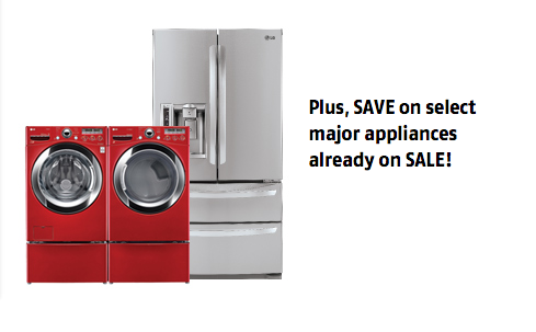 Take an EXTRA 15% OFF all major appliances! ow.ly/AWVra Only online! #LongWeekendSALE