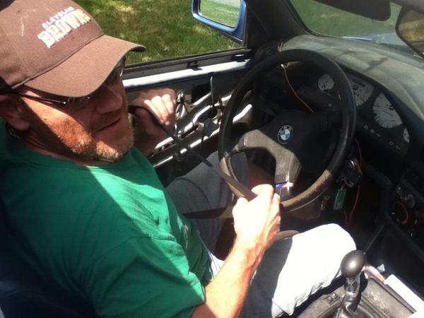 SITDtv's tweet photo. After becoming a champ, this #BMW sat in the New Mexico sun, then in Ohio. 

Sold to this #inventor: it rides again! http://t.co/4g9rEtFSCd