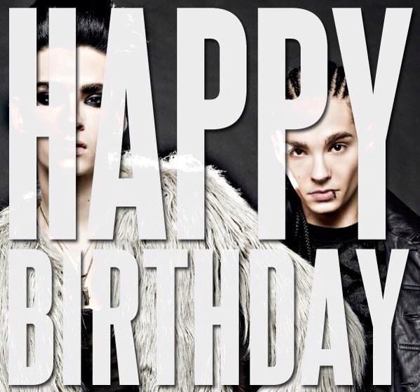Happy 25th birthday tomm Kaulitz and bill Kaulitz 