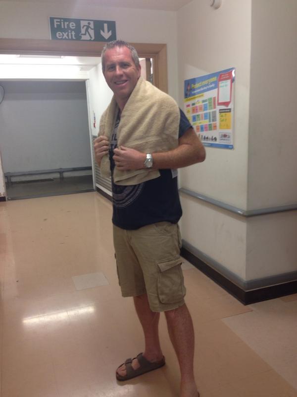 Getting ready for my ice bucket challenge !!!!!