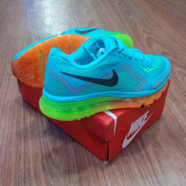 Nike Airmax 2014 Blue/Orange size 36-44 Premium quality. WA: 085780545955/line: adellaftanoko
