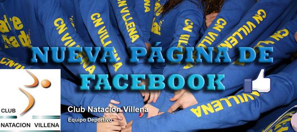 Síguenos también en nuestra nueva página de Facebook. Con el nombre de Club Natación Villena y nuestro icono.
