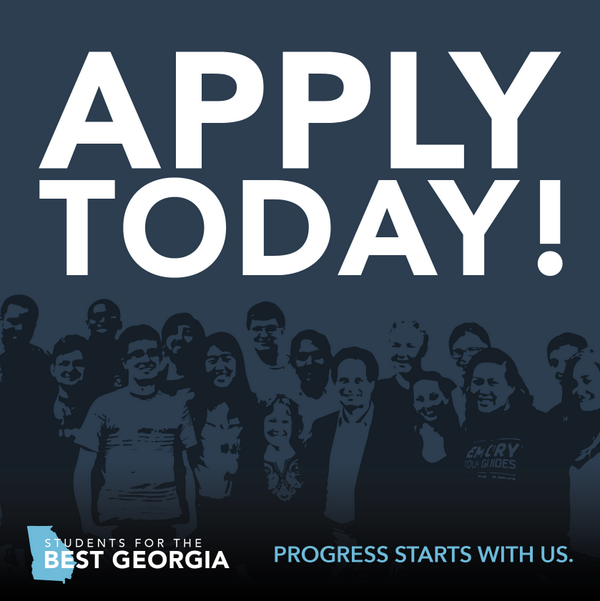 TheBestGA's tweet photo. We are looking for passionate and committed student leaders. Have what it takes? Apply today! http://t.co/QyX7qfb9Fh http://t.co/POwFczD6B9