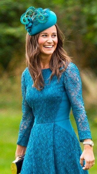 Happy birthday to English rose Pippa Middleton, looking radiant in blue lace. 