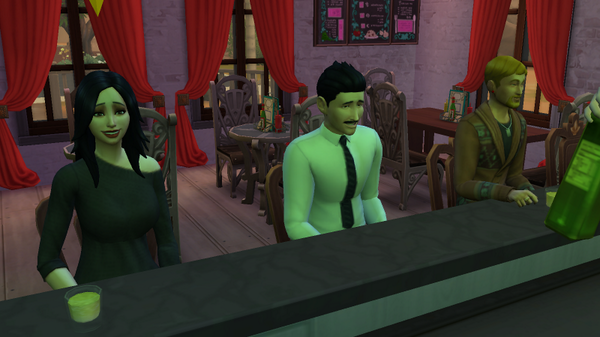 SimsGold's tweet image. ¡Mirar quien se ha sentado al lado! :)