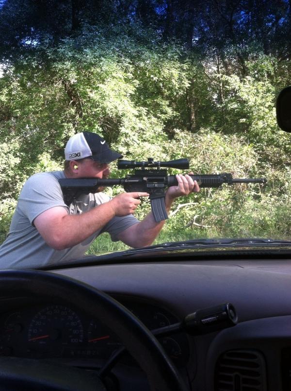 Grell_04's tweet photo. Getting it sighted in http://t.co/eJQHtRSUhM