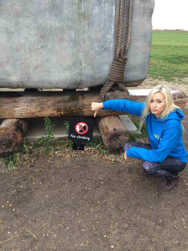 sierrablaircoyl's tweet photo. No climbing? Boo. http://t.co/gM1cVOFEyI