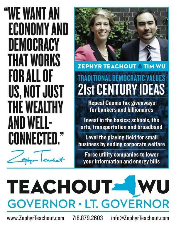 DemsVsCuomo's tweet image. RT if you want an economy and Democracy that works for "ALL OF US". VOTE @zephyrteachout &amp;amp; @ElectTimWu #DemsVsCuomo