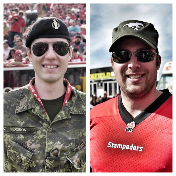 calstampeders's tweet image. We Support Our Troops! Thank you Stamps fans!