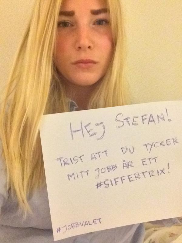 eelinppetersson's tweet photo. Trist Löfven, väldigt trist! #siffertrix #jobbvalet http://t.co/zGlAAEP1Yy
