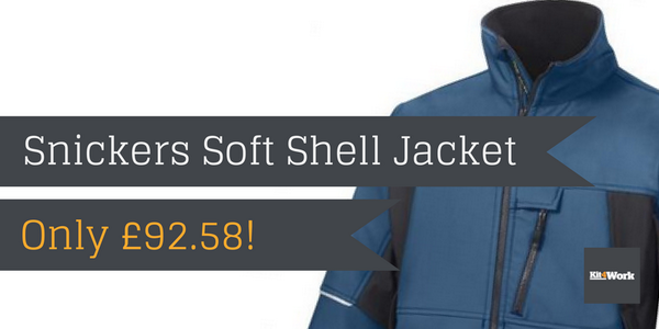 Kit4Work's tweet image. Check out our revolutionary Snickers Soft Shell Jacket for only £92.58! &amp;gt; bit.ly/1C5q3sx
 #TheTradesHub