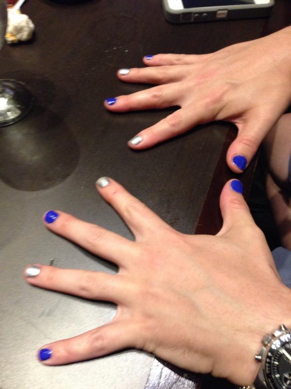 Thebravesir's tweet photo. @MatthewBerryTMR he came in last place so he had to paint his nails in Cowboys colors for the weekend
#fantasylife http://t.co/cHfULlY9eJ