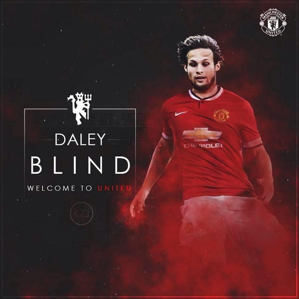 ManUnitedWorld's tweet photo. Welcome to Manchester United, Daley Blind. #MUFC http://t.co/Ki7bC45ztv