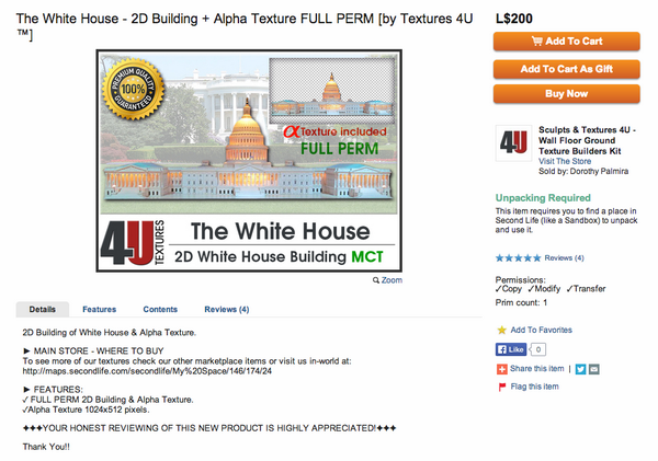 Colwyn_Baily's tweet image. Um... this is not the White House. #HistoryFail #SecondLife