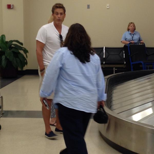 sharp_attack's tweet image. Rob Lowe. AVL airport. Lit-rally.