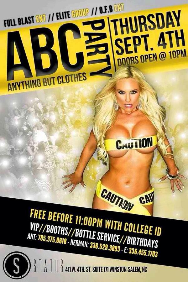 DAMN_Erinnnn's tweet photo. FREE BEFORE 11 W/ CID
#ABCPARTY
#StatusThursdays
#THEELITEGROUP http://t.co/VMfHDzEuA9