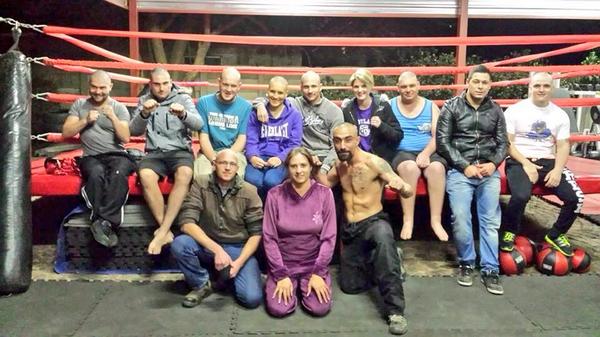 Krulloyd's tweet photo. TCG Cancer Shavathon tonight to help raise funds for @PinkGladiator1 great turnout to you all my wonderful family http://t.co/JH2mTmF91X