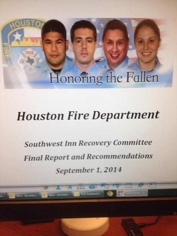 .<a href="/abc13houston/">ABC13 Houston</a> <a href="/5pm/">5pm.co.uk</a> HFD report on Southwest Inn fire that killed four fire fighters @KarlaABC13 explains findings.