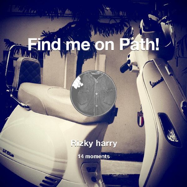 Rikeeyy's tweet photo. Find me on #Path now! Go to: http://t.co/auZXBaygPp! #thepersonalnetwork http://t.co/GK7EX4uzp6