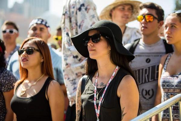 tarynnjanine's tweet photo. So here's a cool photo @Philip_Cosores took of me during @XAmbassadors set yesterday #madeinamericaLA http://t.co/Ik0rAlAmnl